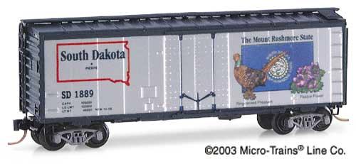 Details about   Z Micro-Trains MTL 50200534 ND North Dakota State 40' Plug Door Boxcar #1889 