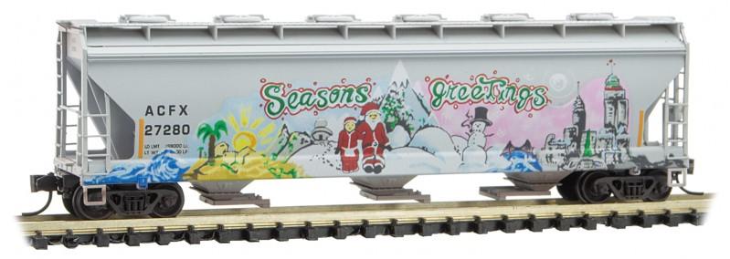 n scale christmas train cars